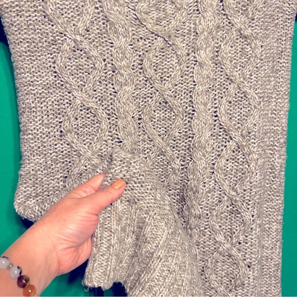 L Long Sweater or Mini Dress Short Sleeves Wool - Picture 5 of 10